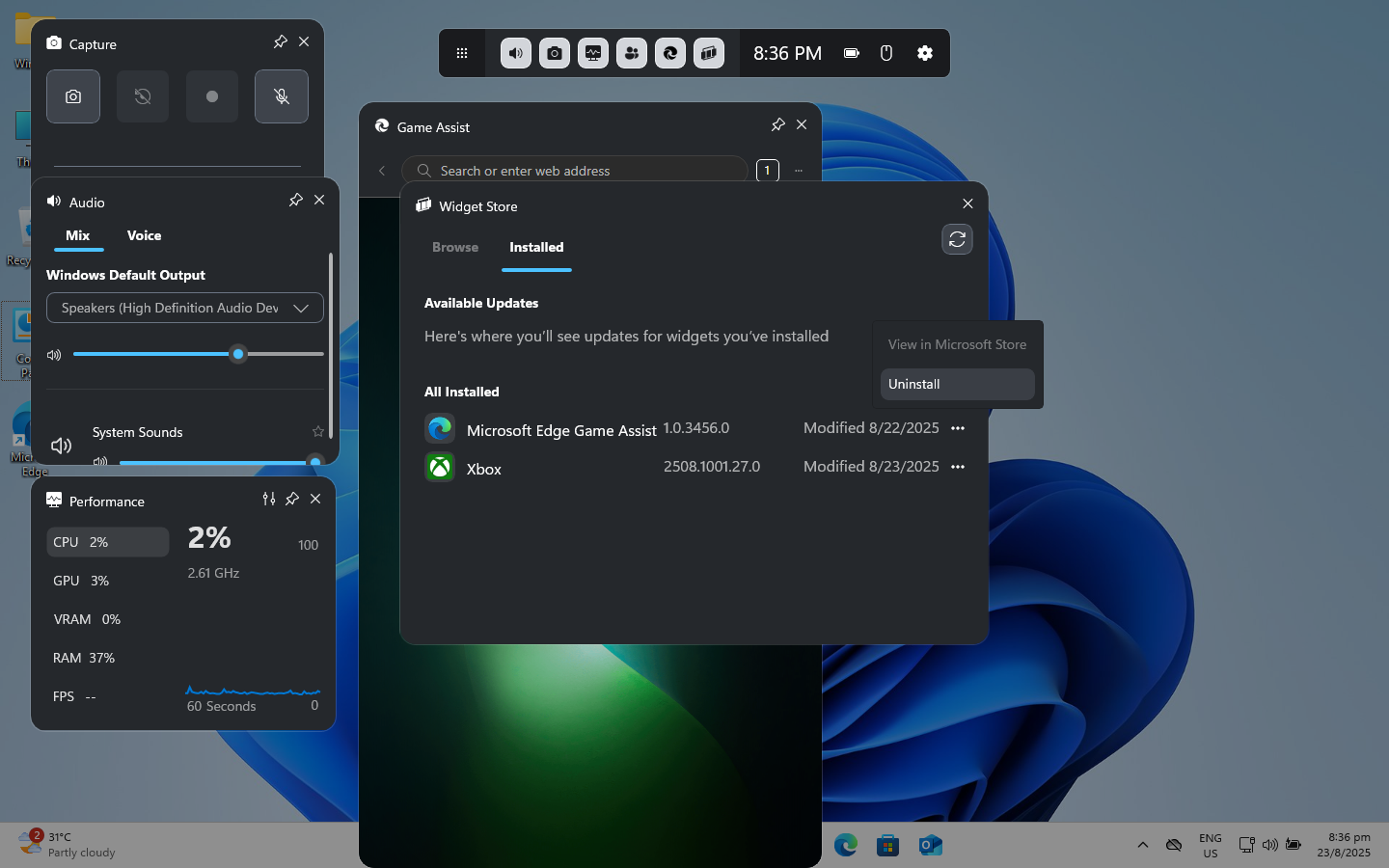 Uninstalling Game Assistant